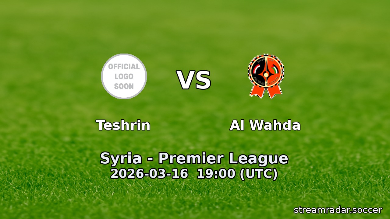 Teshrin vs Al Wahda