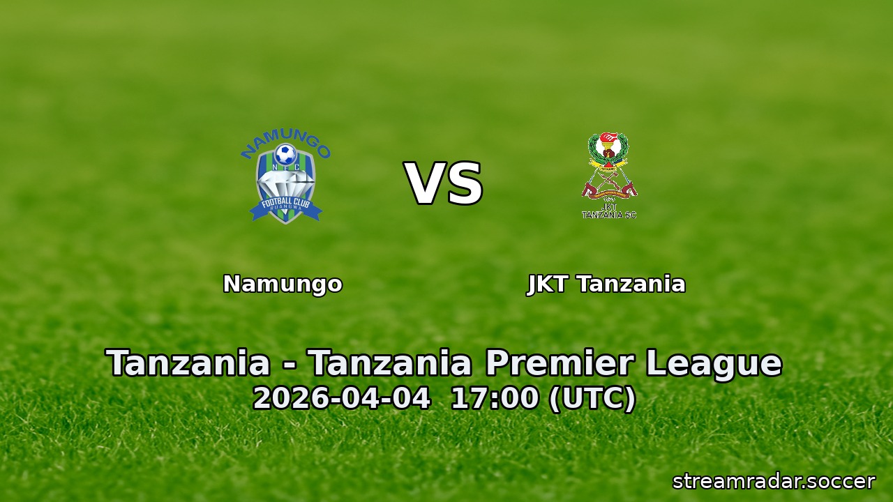 Namungo vs JKT Tanzania