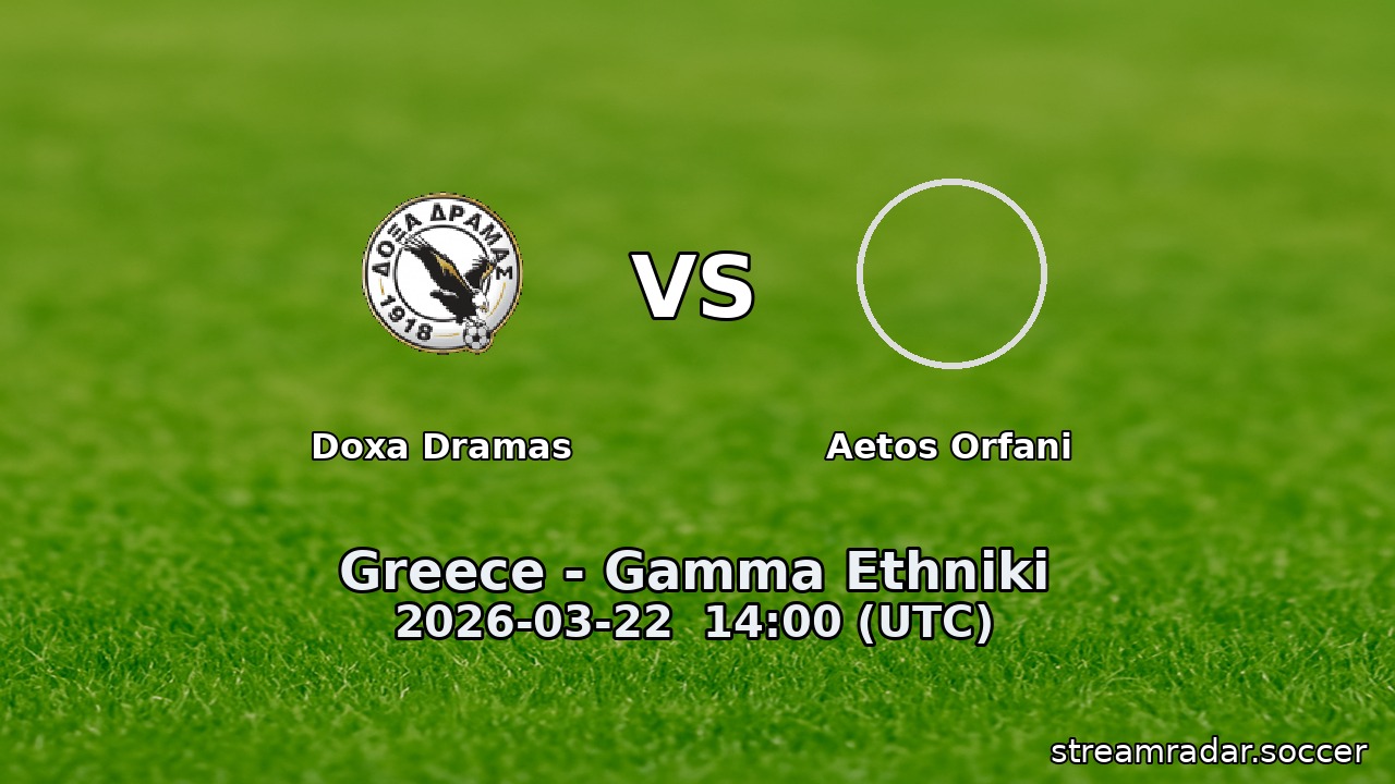 Doxa Dramas vs Aetos Orfani