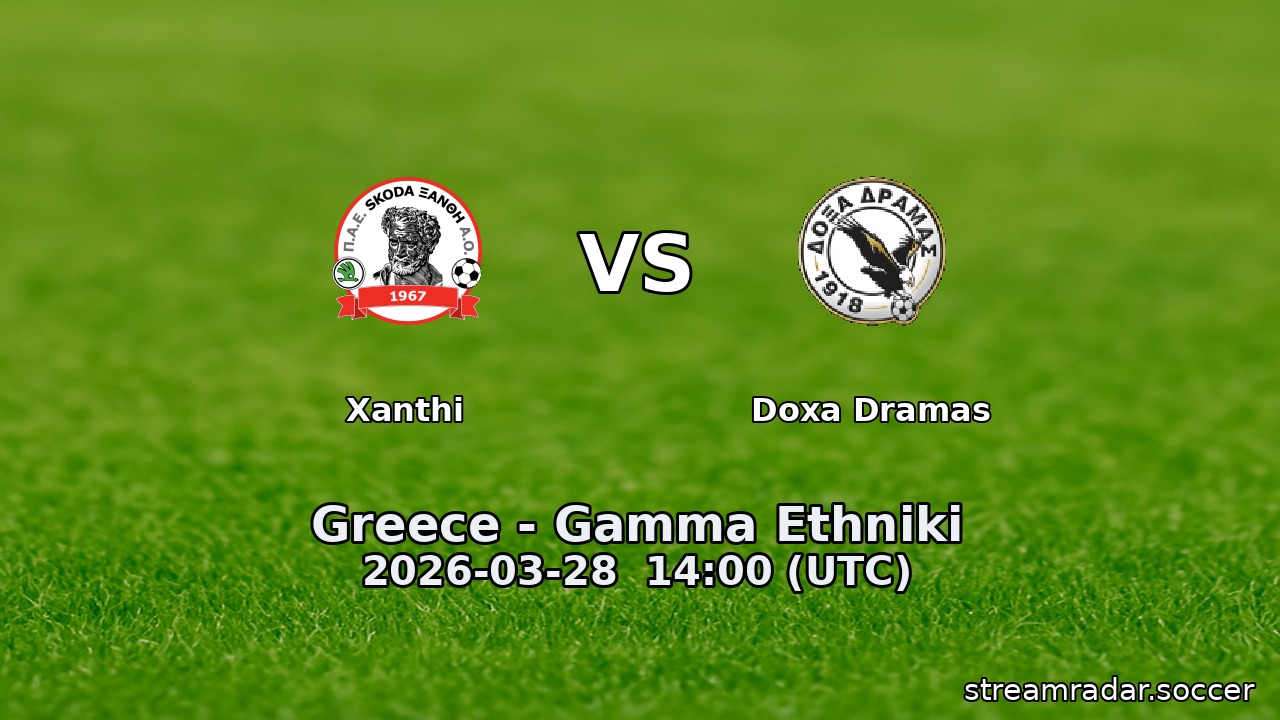 Xanthi vs Doxa Dramas