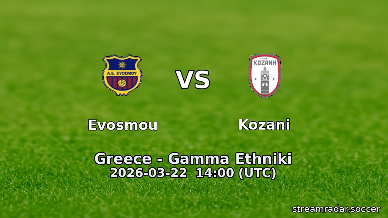 Evosmou vs Kozani