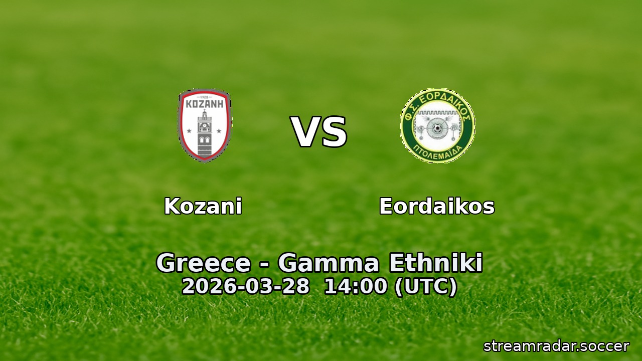 Kozani vs Eordaikos