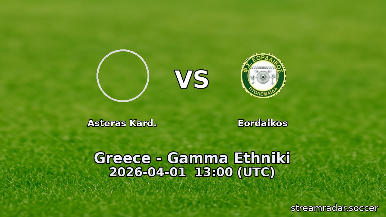 Asteras Kard. vs Eordaikos