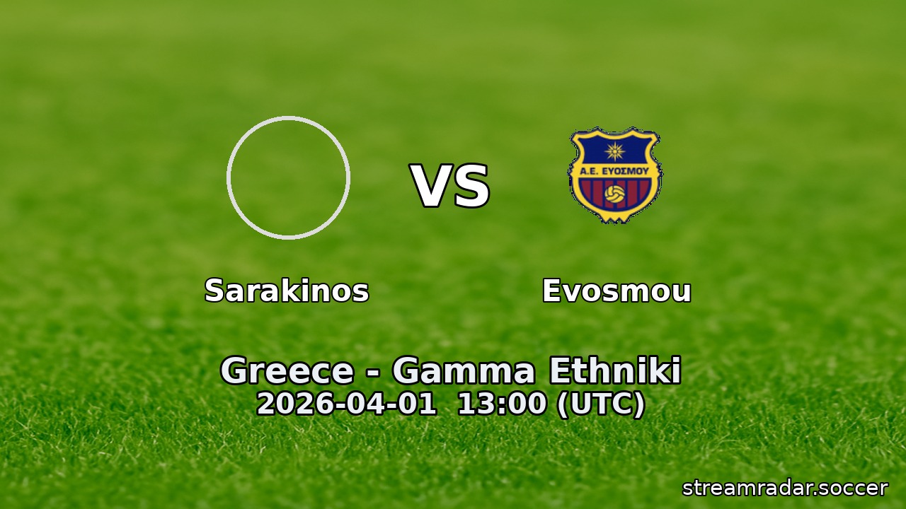 Sarakinos vs Evosmou