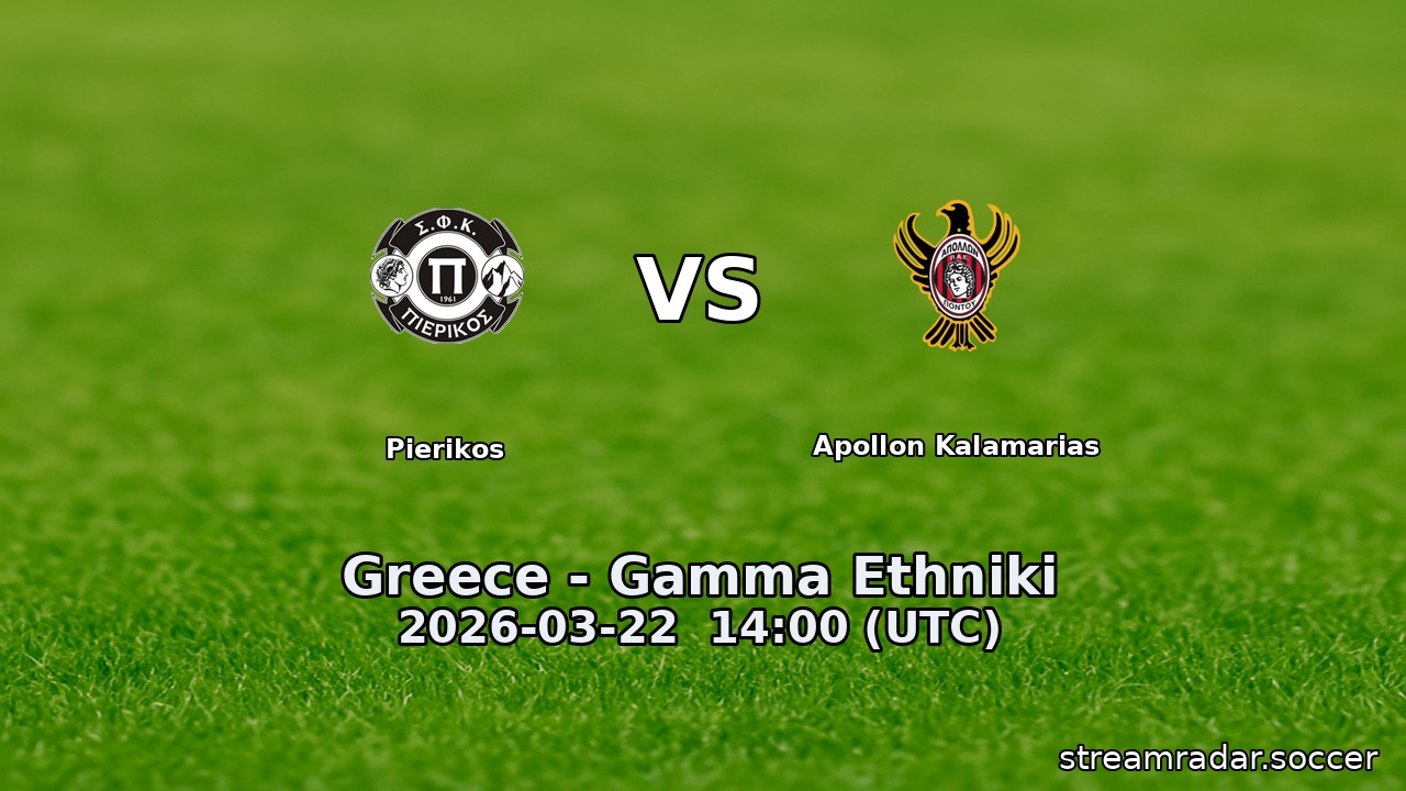 Pierikos vs Apollon Kalamarias