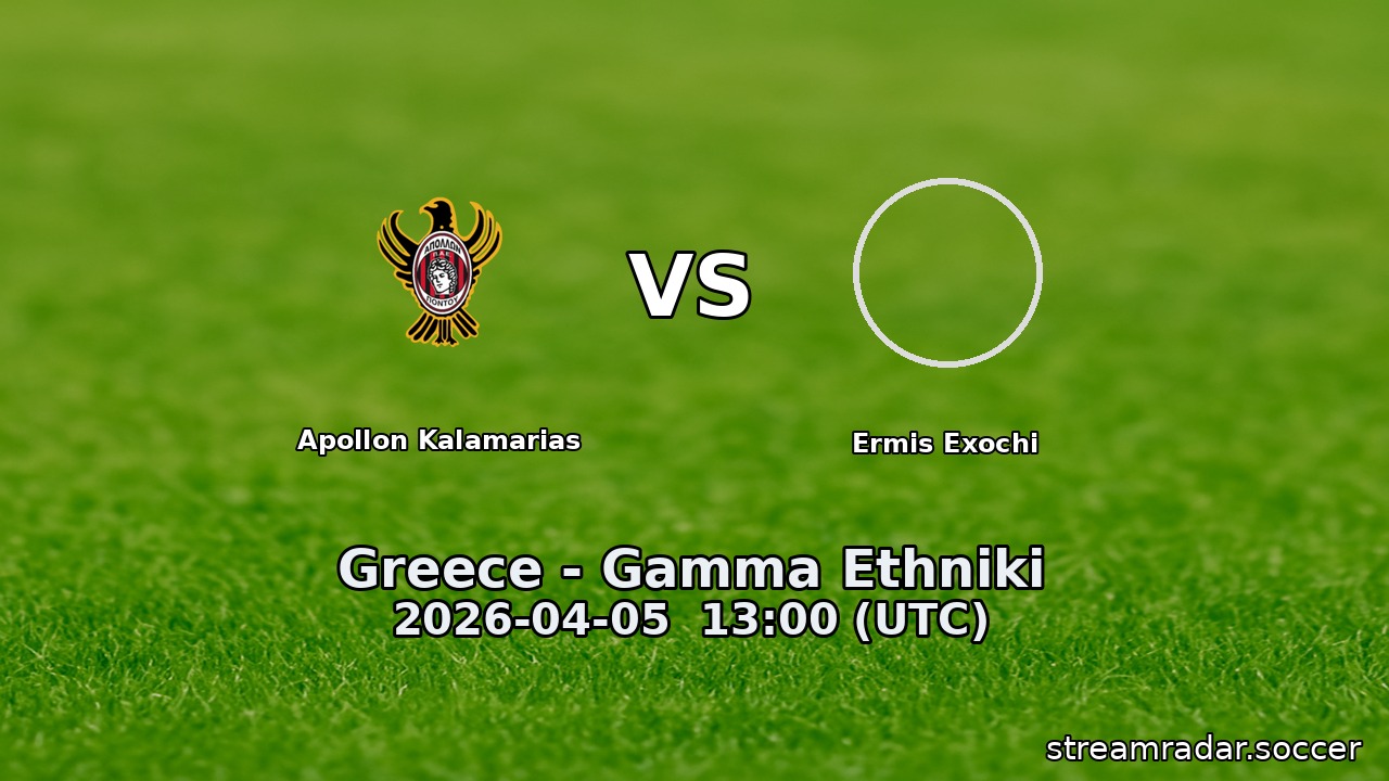 Apollon Kalamarias vs Ermis Exochi