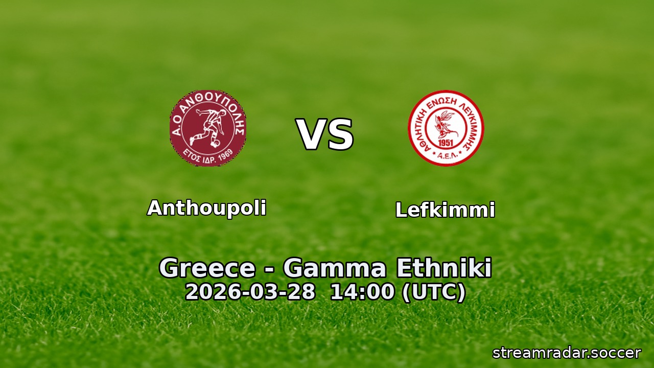 Anthoupoli vs Lefkimmi