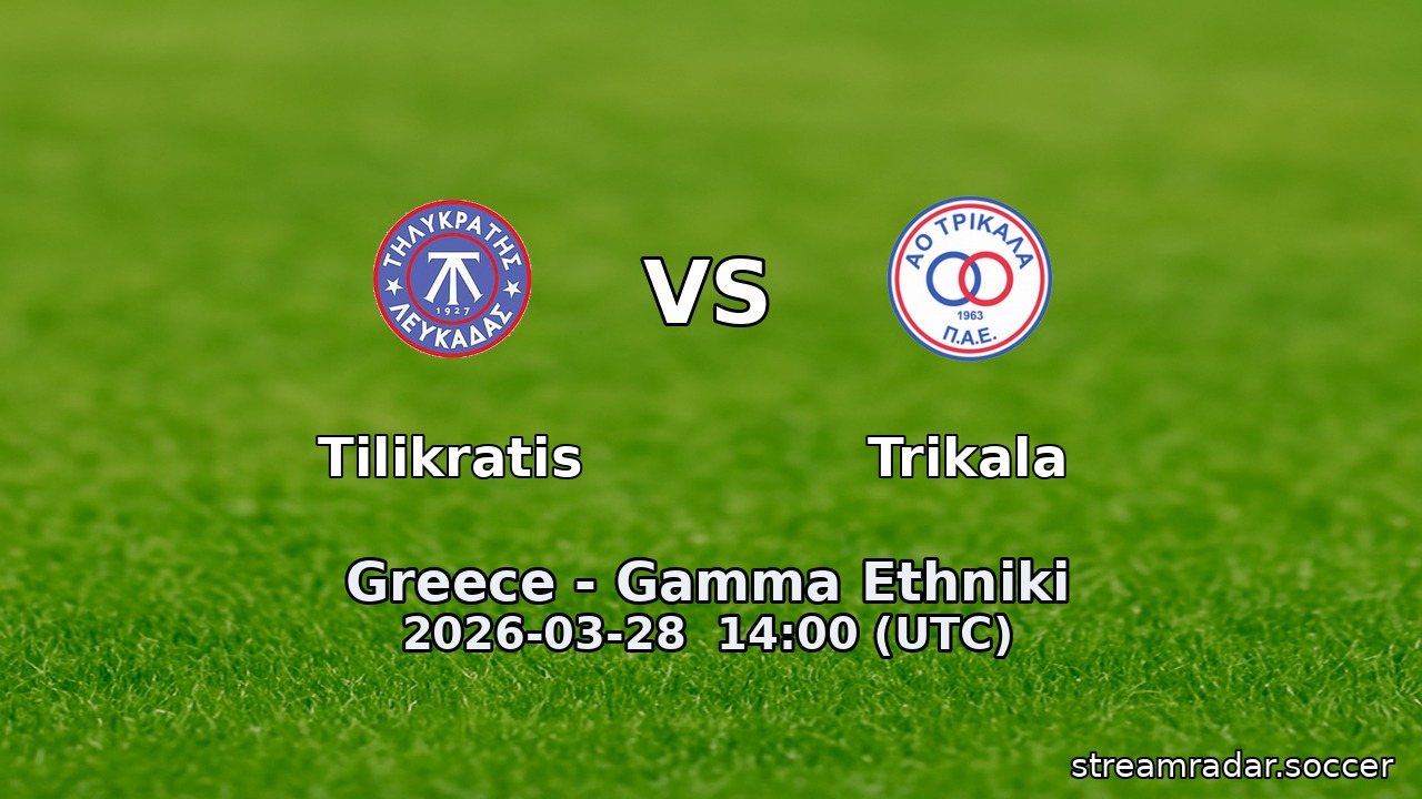 Tilikratis vs Trikala
