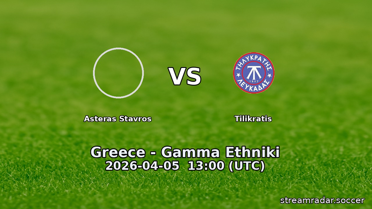 Asteras Stavros vs Tilikratis