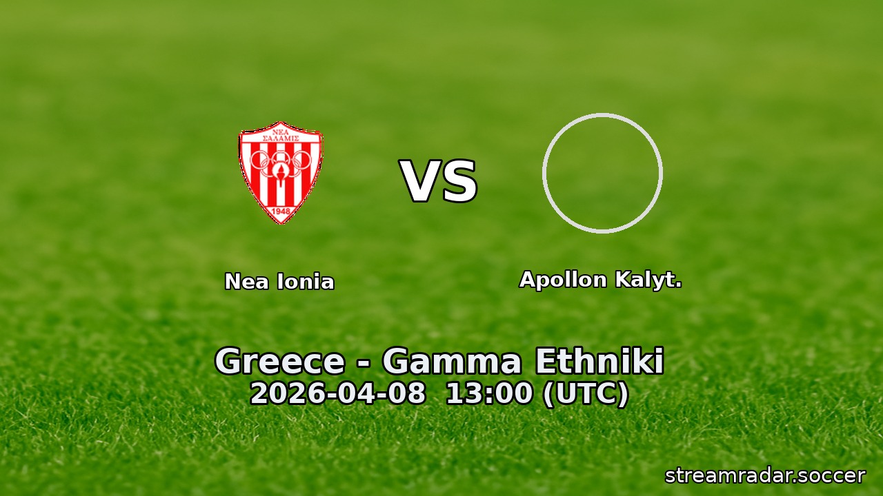 Nea Ionia vs Apollon Kalyt.