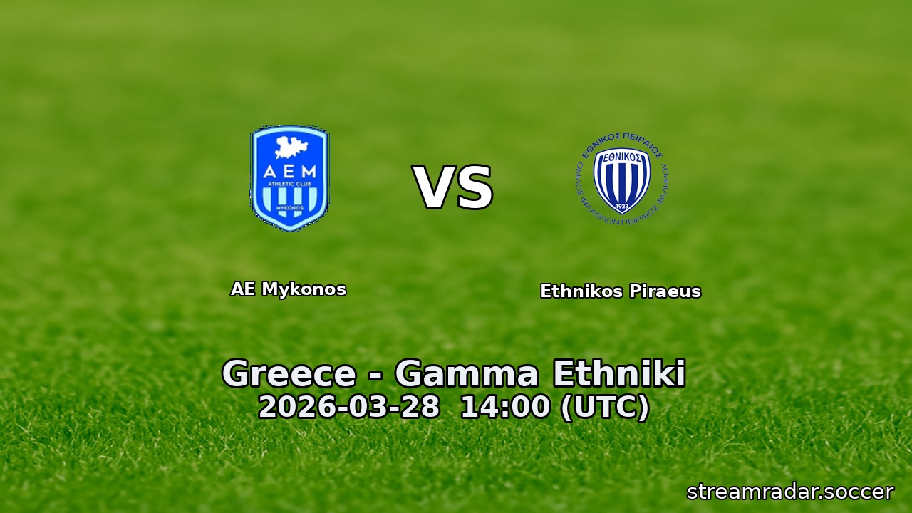 AE Mykonos vs Ethnikos Piraeus