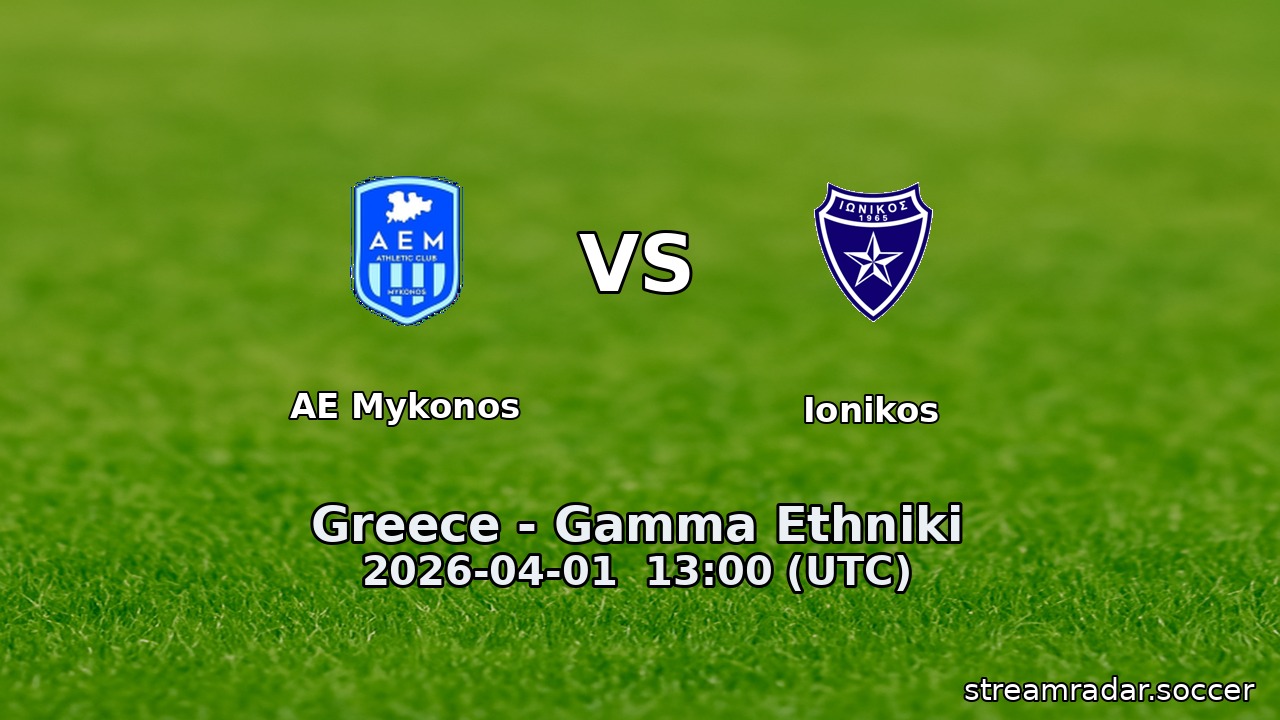 AE Mykonos vs Ionikos