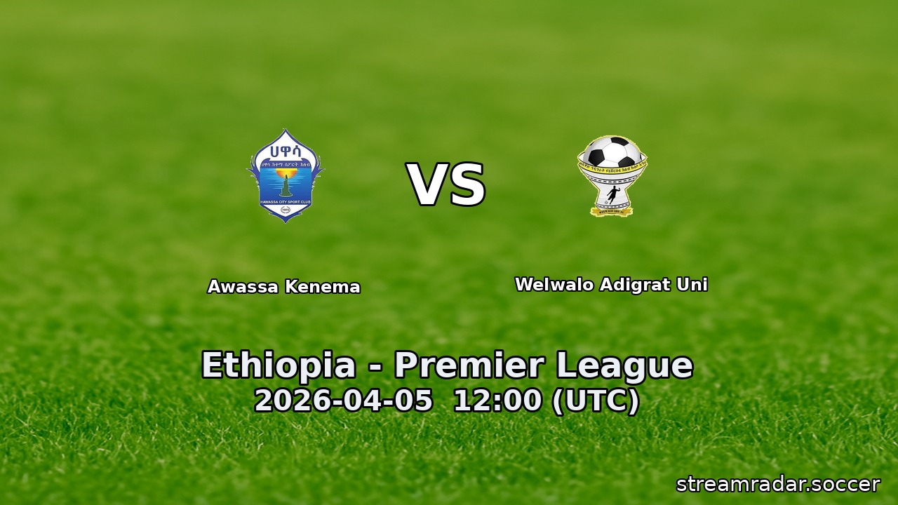 Awassa Kenema vs Welwalo Adigrat Uni