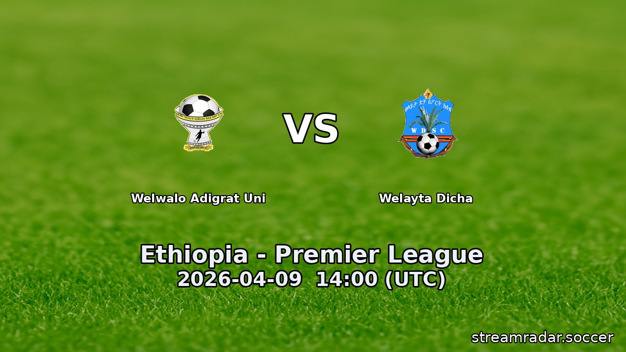 Welwalo Adigrat Uni vs Welayta Dicha
