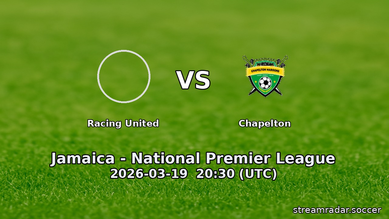 Racing United vs Chapelton