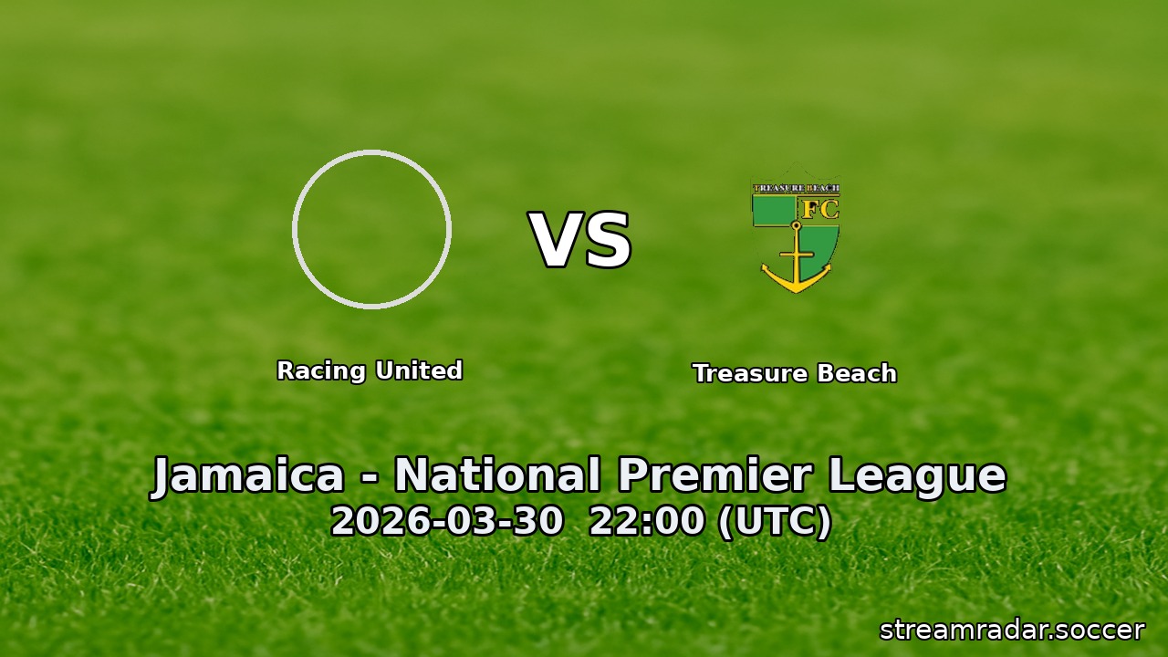 Racing United vs Treasure Beach