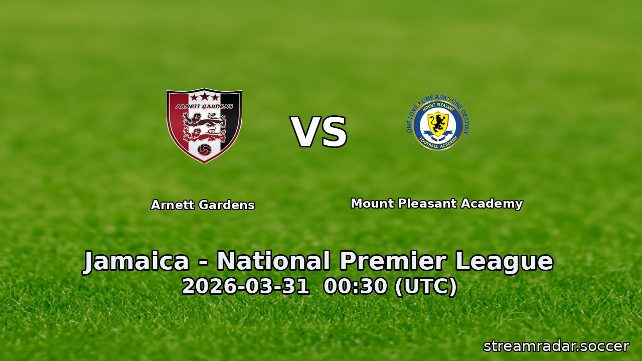 Arnett Gardens vs Mount Pleasant Academy