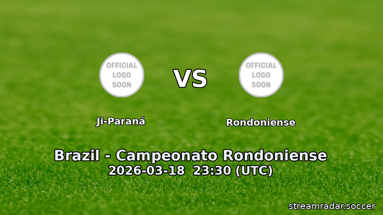 Ji-Paraná vs Rondoniense