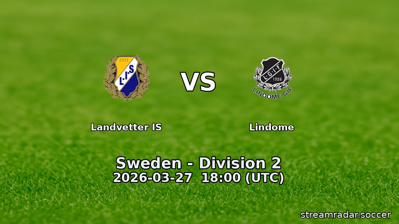 Landvetter IS vs Lindome