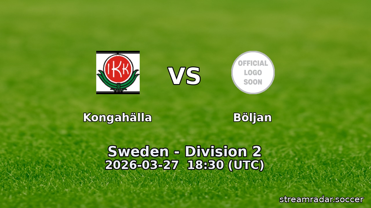 Kongahälla vs Böljan