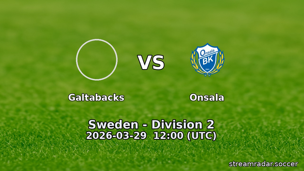 Galtabacks vs Onsala
