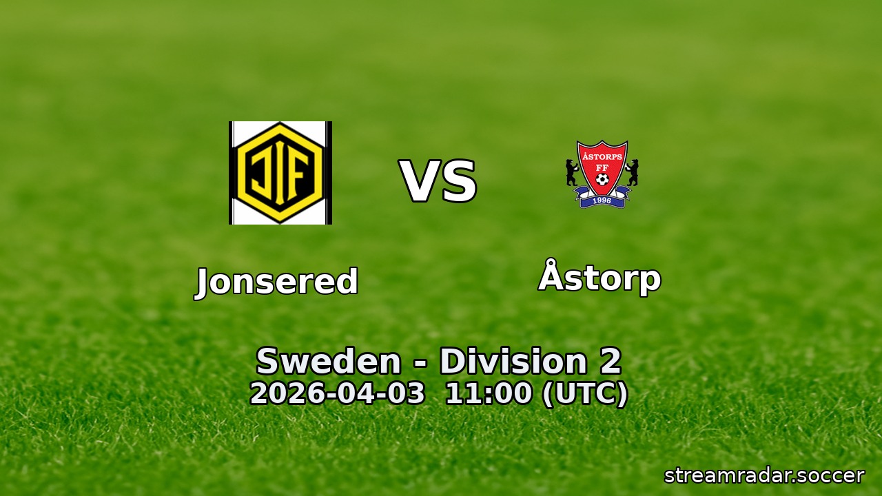 Jonsered vs Åstorp
