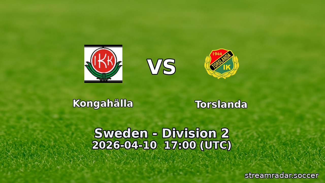 Kongahälla vs Torslanda