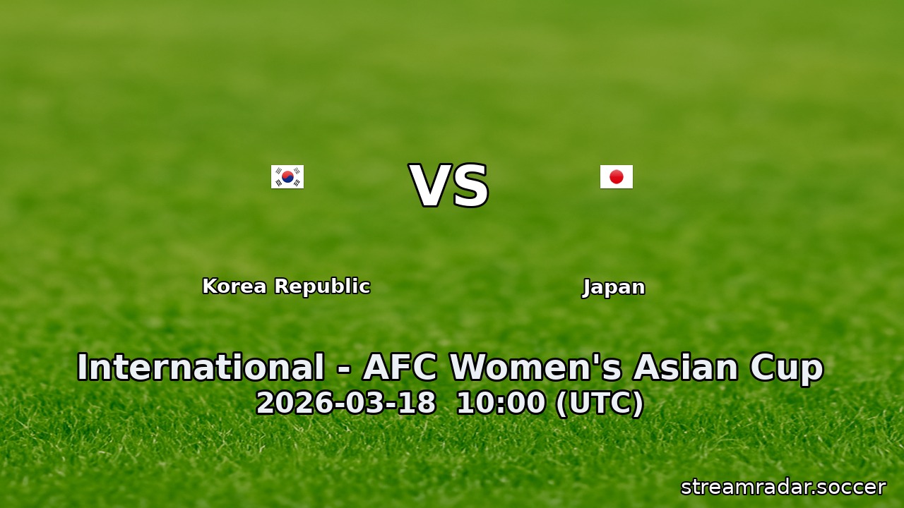 Korea Republic vs Japan