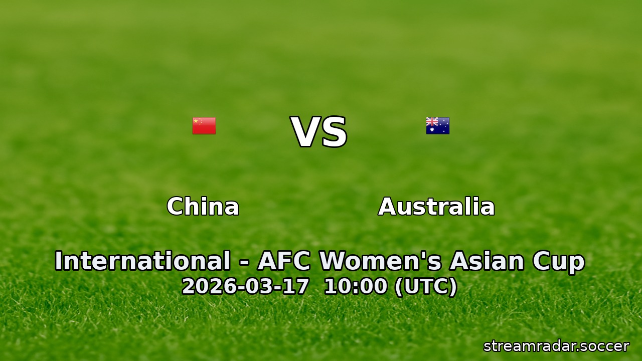 China vs Australia