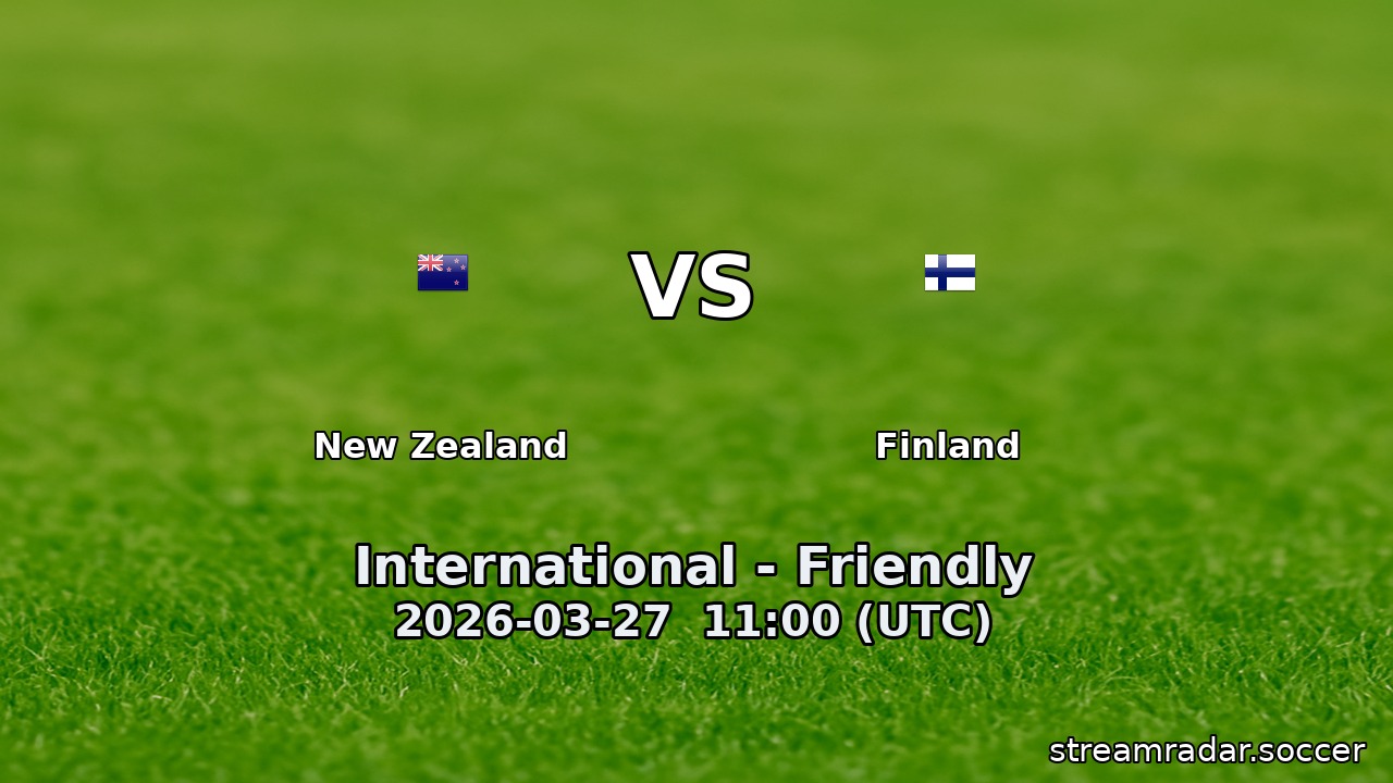 New Zealand vs Finland