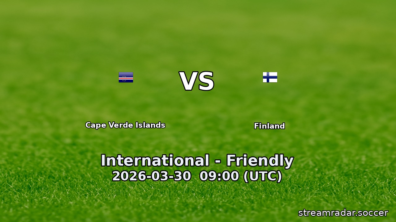 Cape Verde Islands vs Finland