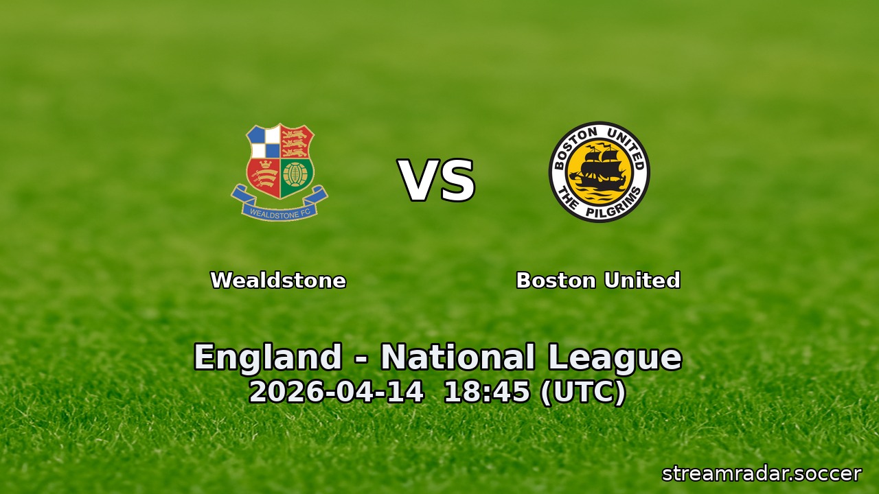 Wealdstone vs Boston United