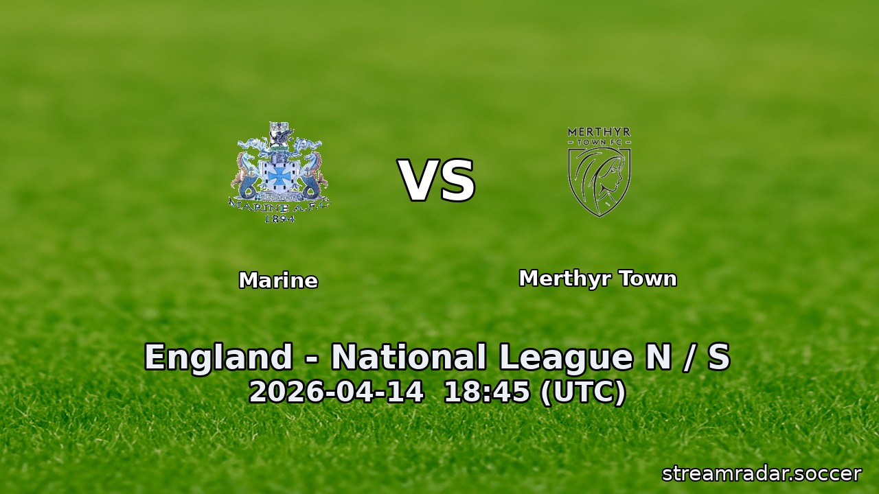 Marine vs Merthyr Town