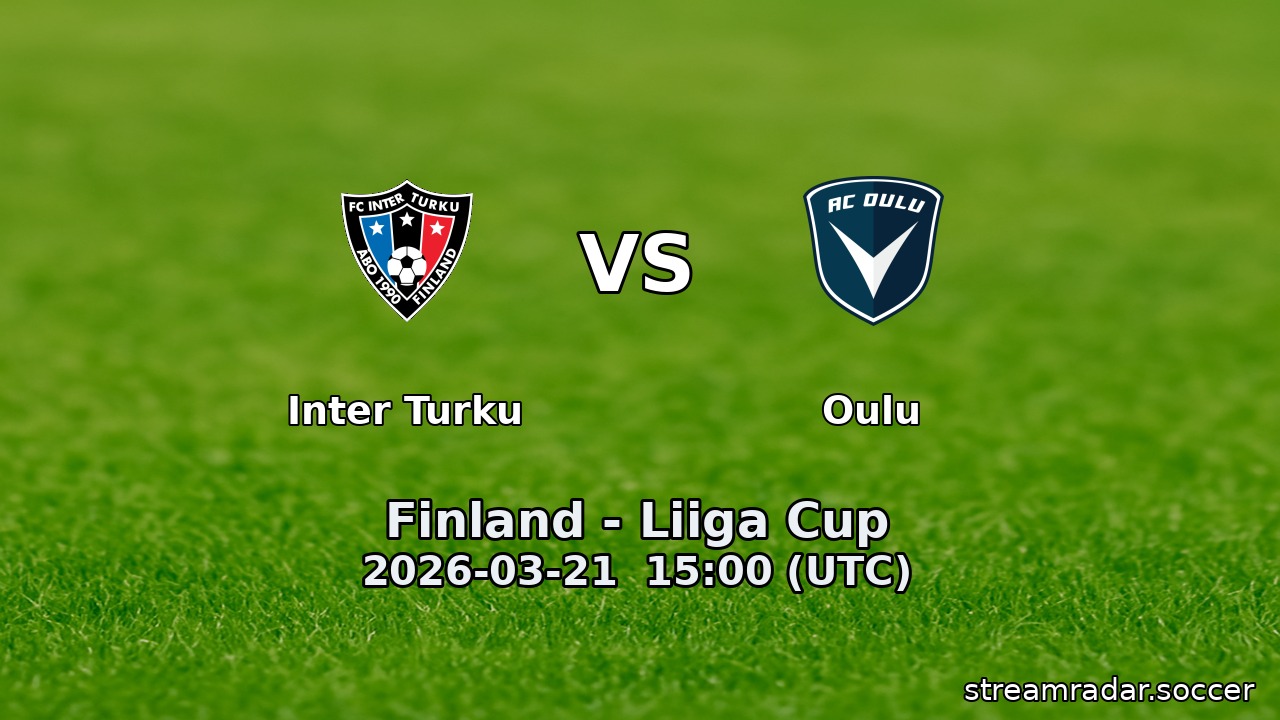 Inter Turku vs Oulu