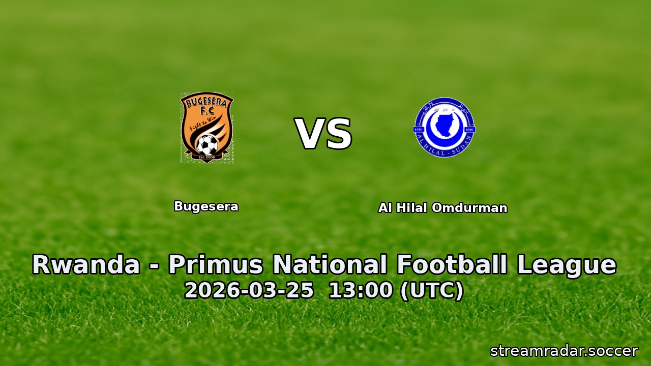 Bugesera vs Al Hilal Omdurman