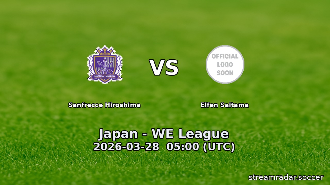 Sanfrecce Hiroshima vs Elfen Saitama