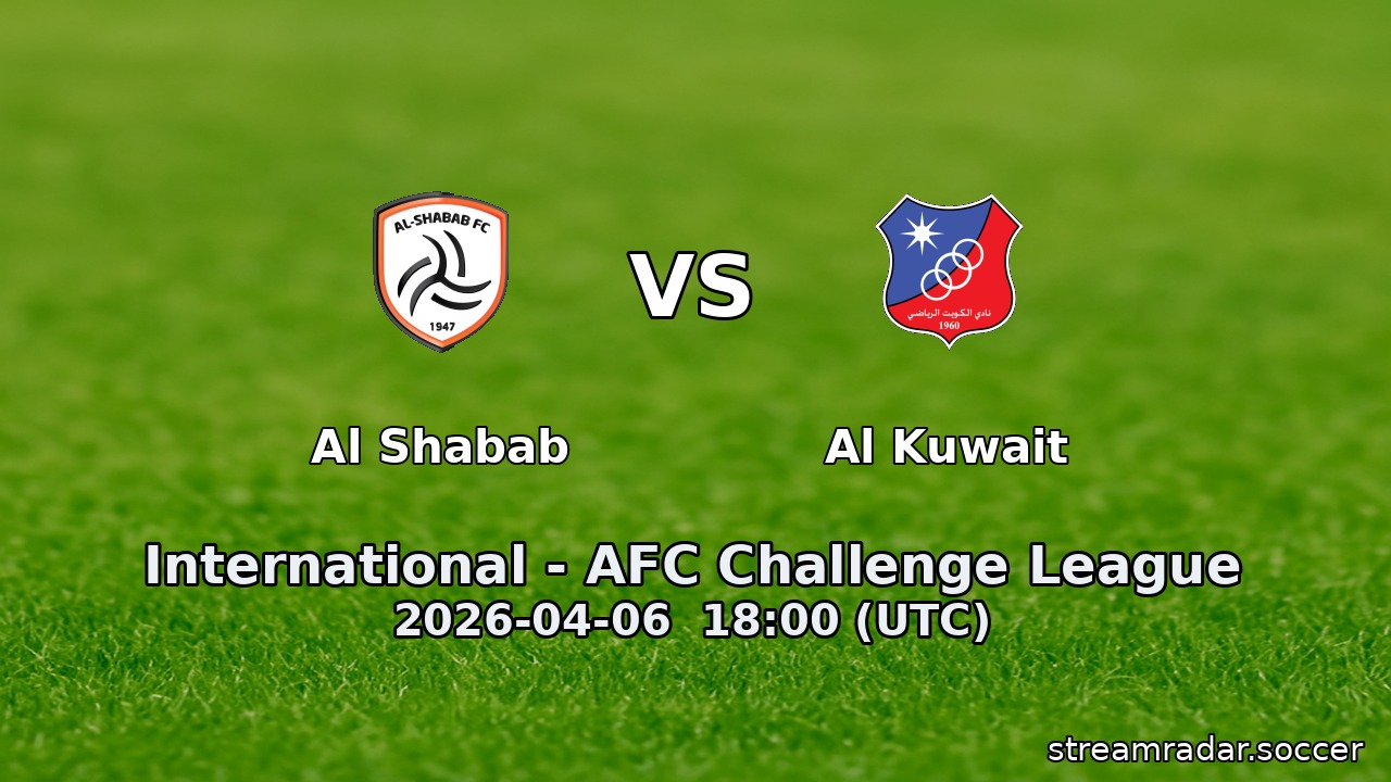 Al Shabab vs Al Kuwait