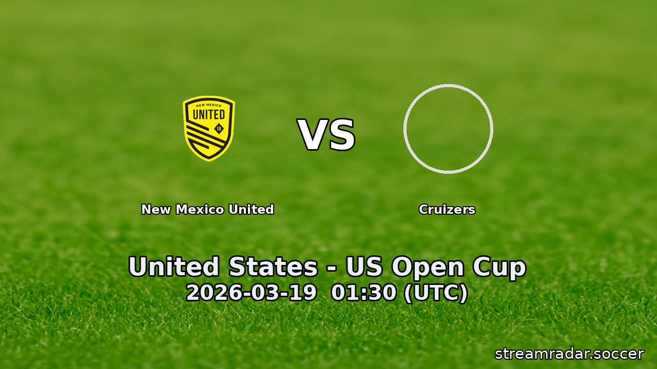New Mexico United vs Cruizers