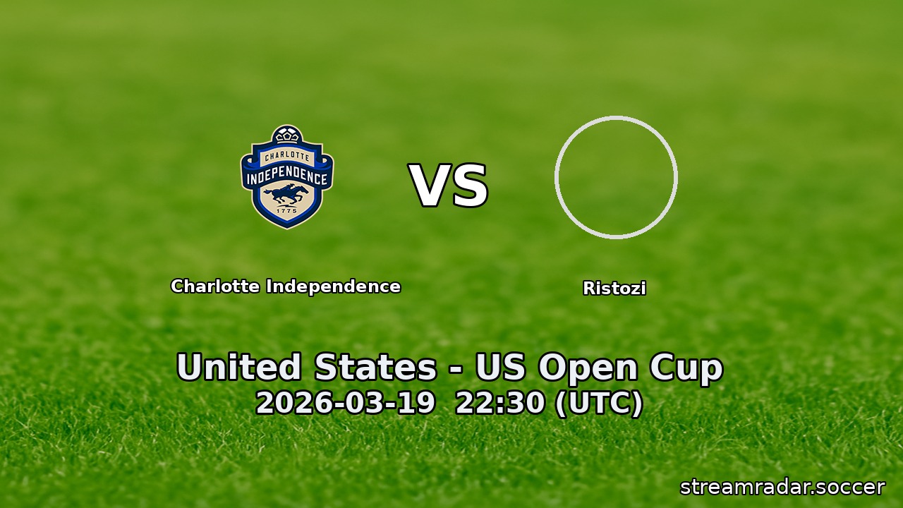 Charlotte Independence vs Ristozi