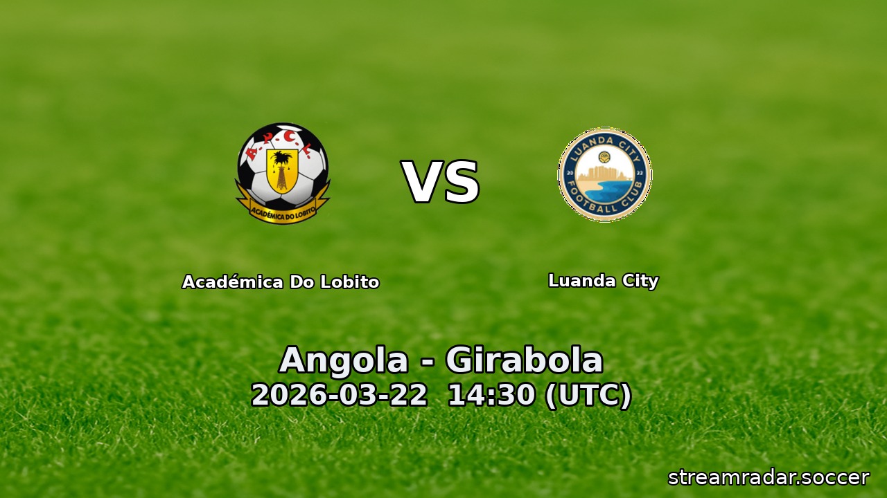 Académica Do Lobito vs Luanda City