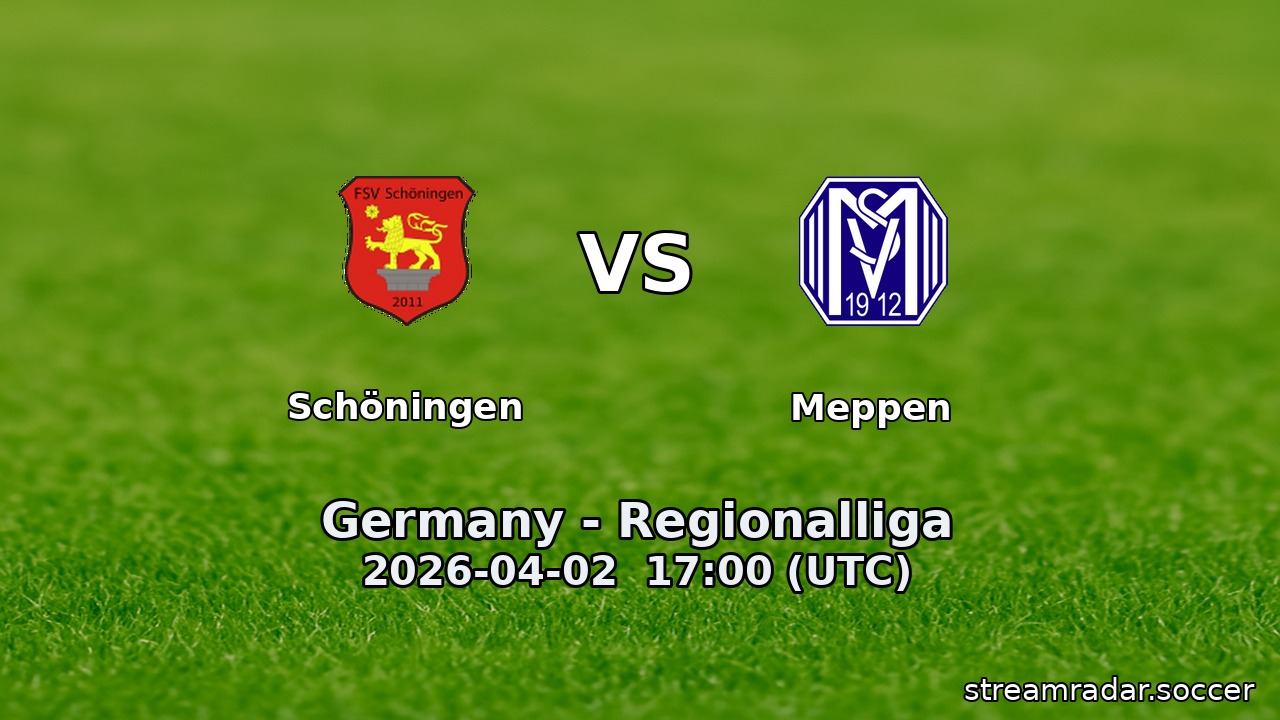 Schöningen vs Meppen
