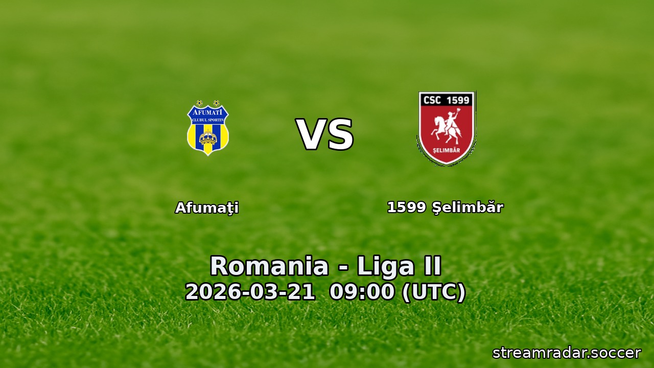 Afumaţi vs 1599 Şelimbăr