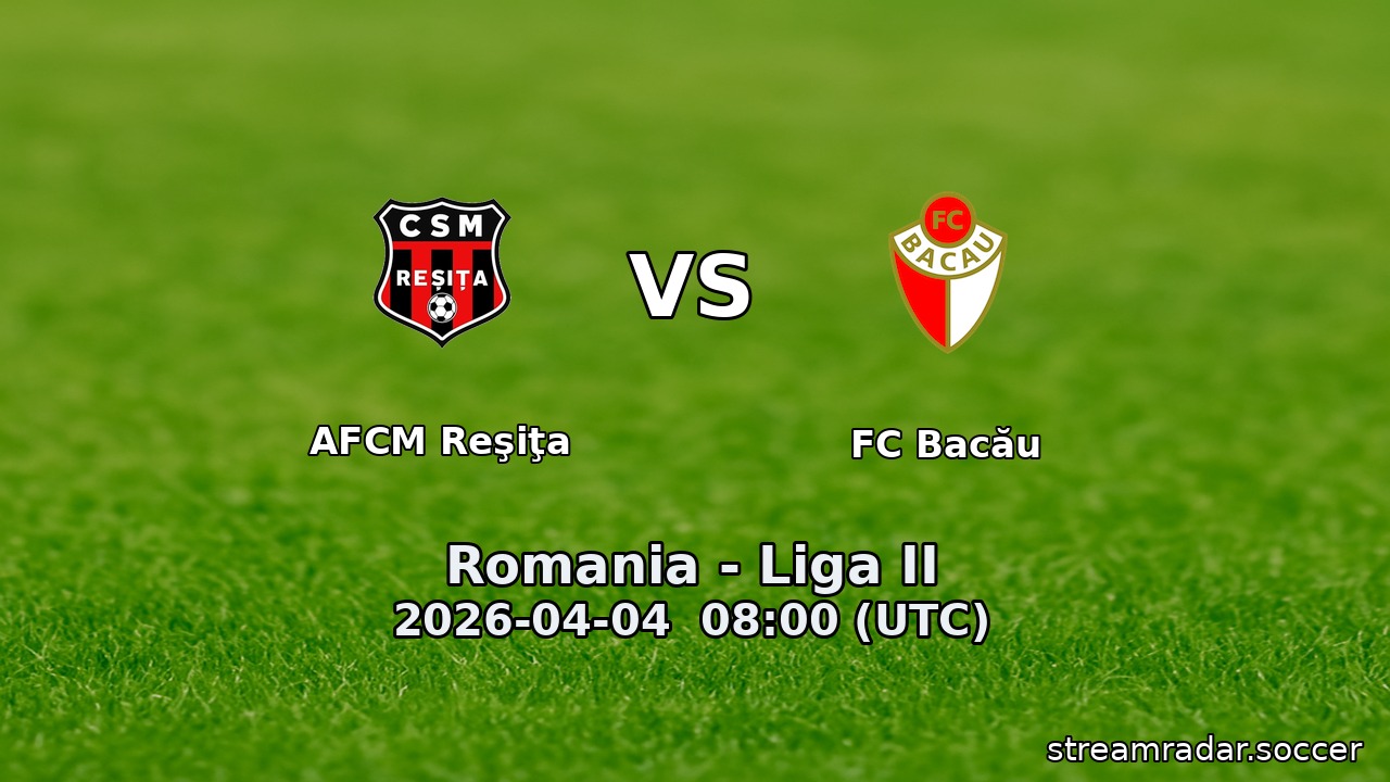 AFCM Reşiţa vs FC Bacău