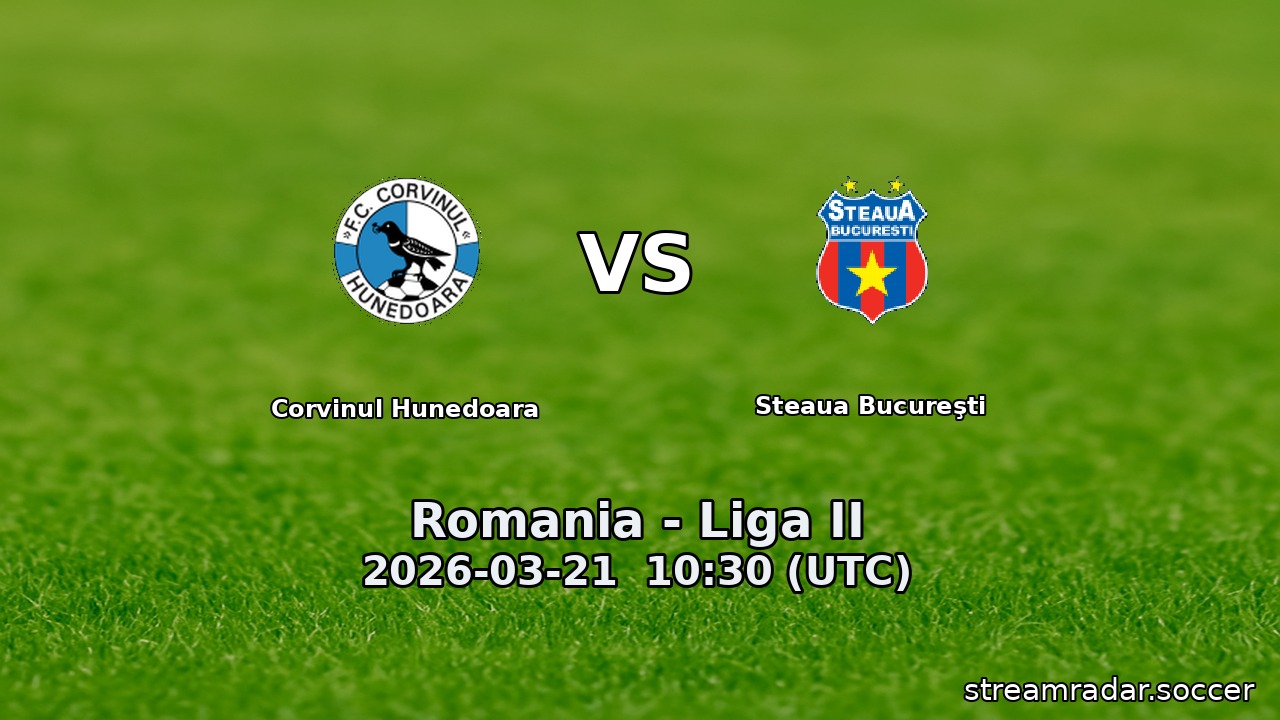 Corvinul Hunedoara vs Steaua Bucureşti