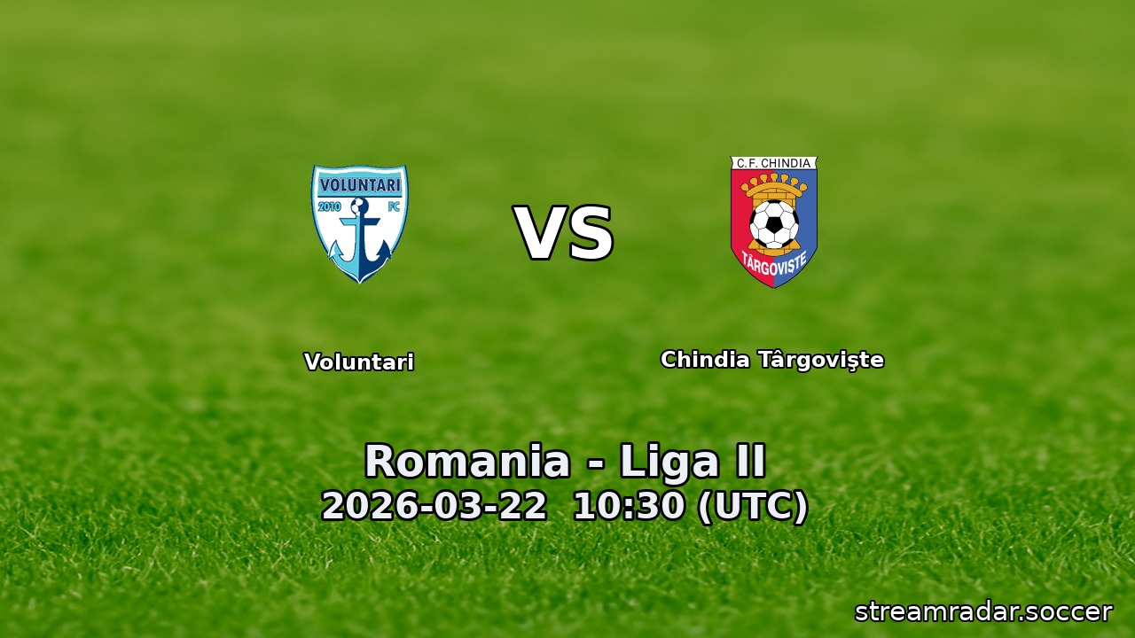 Voluntari vs Chindia Târgovişte