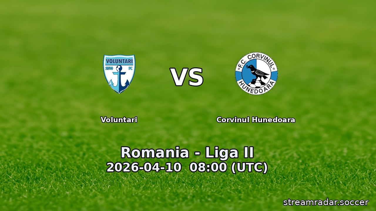Voluntari vs Corvinul Hunedoara