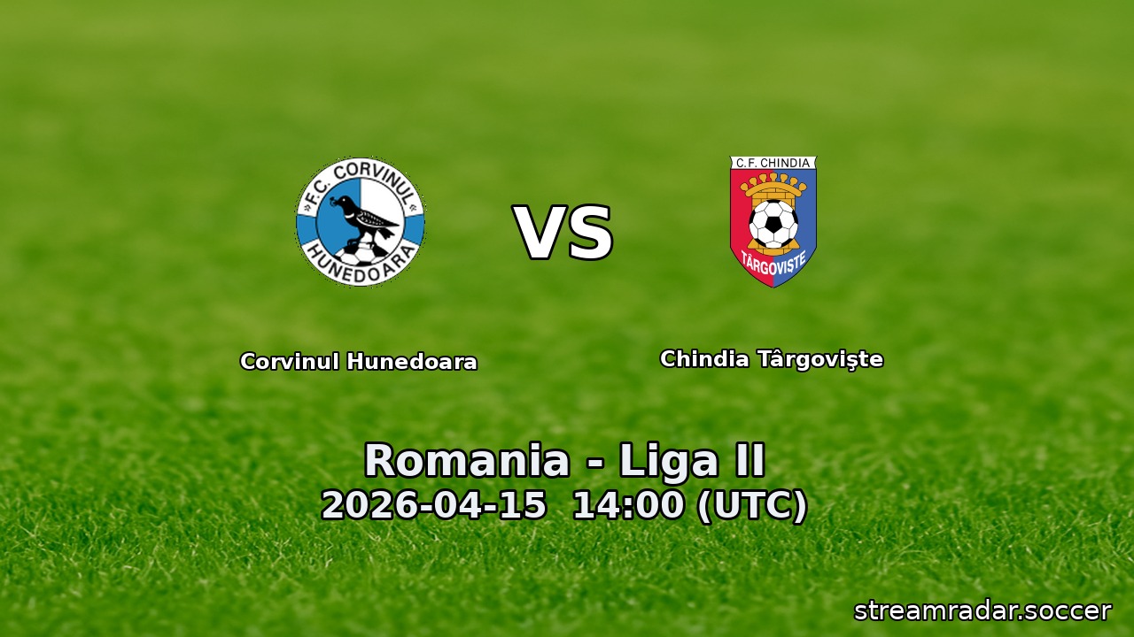Corvinul Hunedoara vs Chindia Târgovişte