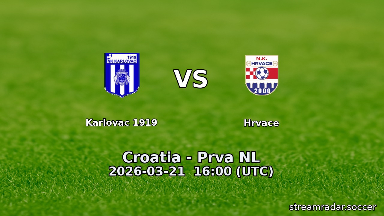 Karlovac 1919 vs Hrvace