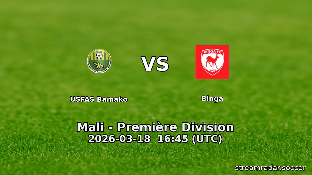 USFAS Bamako vs Binga