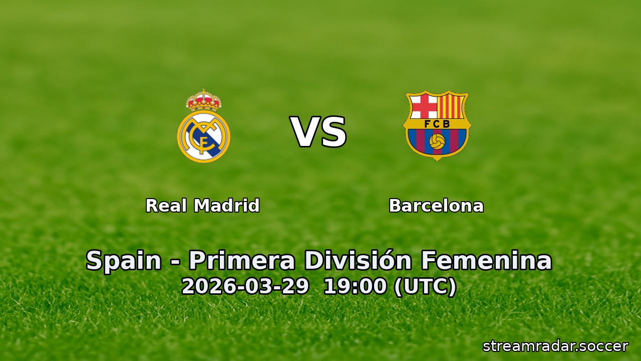 Real Madrid vs Barcelona